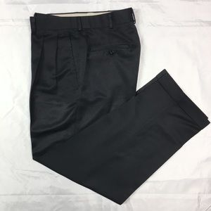 Farah 30/30 Black Double Pleated Mens Dress Pants